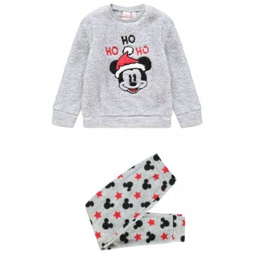 Pyjama en sherpa "Mickey" esprit Noël pour garçon