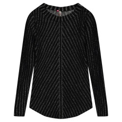 Pull long en tricot fille