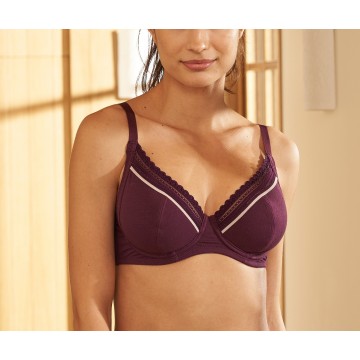 Soutien gorge corbeille coton - avec armatures