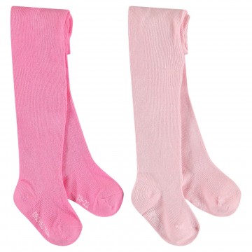 Lot de 2 collants épais bébé fille