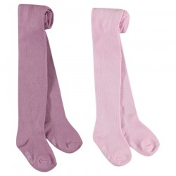 Lot de 2 collants épais bébé fille