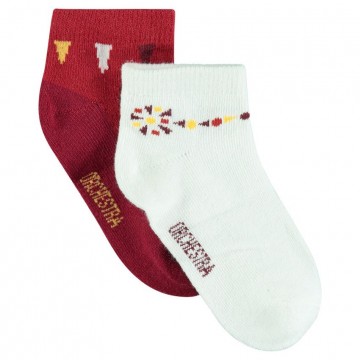 Lot de 2 paires de chaussettes courtes bébé mixte