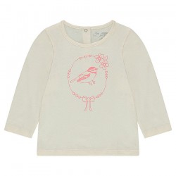 Tee-shirt manches longues en jersey bébé fille