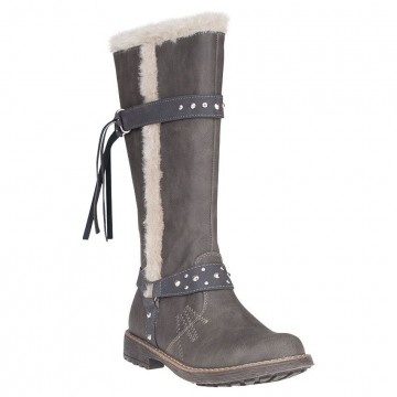 Bottes avec fausse fourrure fille