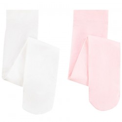 Lot de 2 collants fins bébé fille