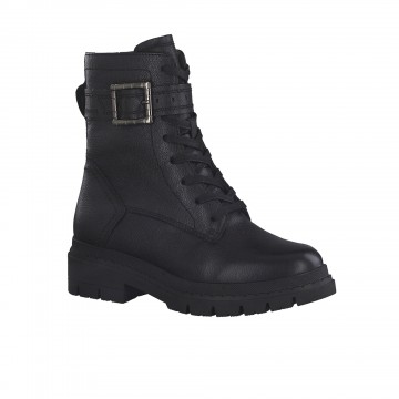 Boots mi-hautes cuir - largeur confort