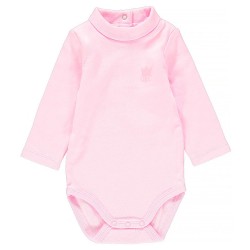 Body col cheminée en coton stretch bébé fille