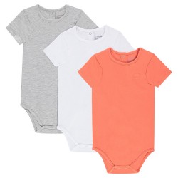 Lot de 3 bodies manches courtes bébé garçon