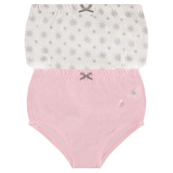 Lot de 2 culottes bloomer en coton bébé fille