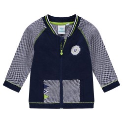 Gilet bi-matière en tricot "Mickey" bébé garçon