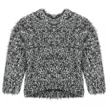 Pull en tricot effet "poils" fille