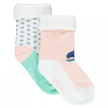 Lot de 2 paires de chaussettes à bouclette bébé fille