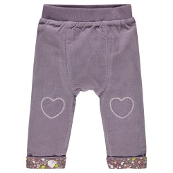 Pantalon forme sarouel en velours milleraies bébé fille