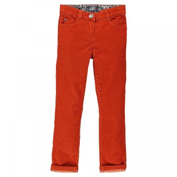 Pantalon slim en velours milleraies fille