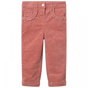 Pantalon en velours doublé polaire bébé fille