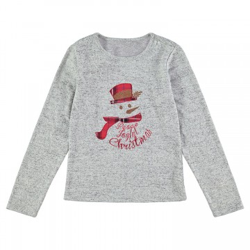 Tee-shirt de Noël manches longues fille