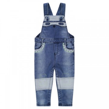 Salopette longue en denim bébé garçon