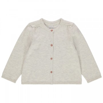 Gilet en tricot chiné bébé fille