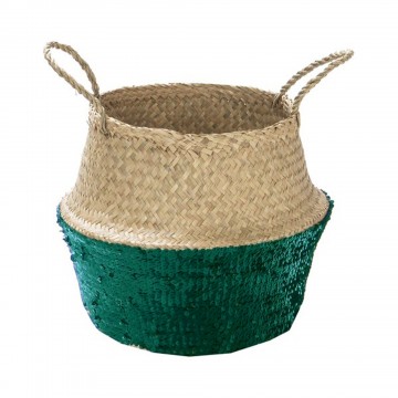 Panier de rangement en raphia - diam 30 cm