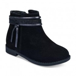 Boots en cuir velours fille