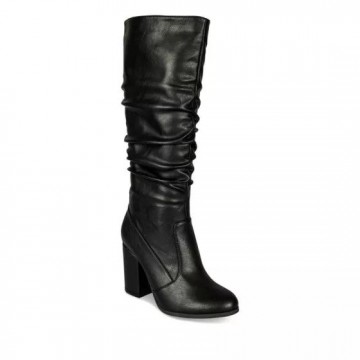 Bottes plissées femme