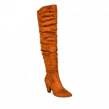 Bottes plissées femme