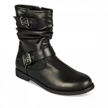 Bottes plissées femme