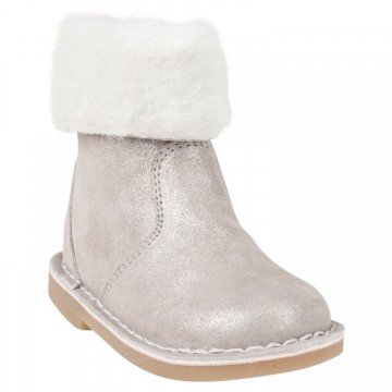 Bottines en cuir bébé fille