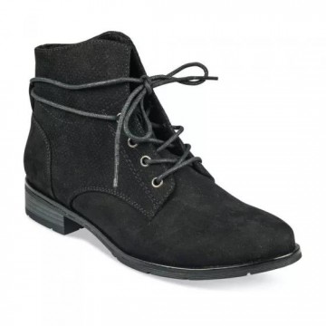 Bottines textile velours femme