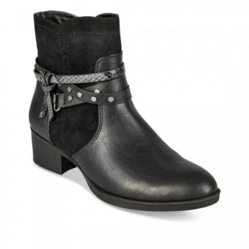 Boots bi-matière femme