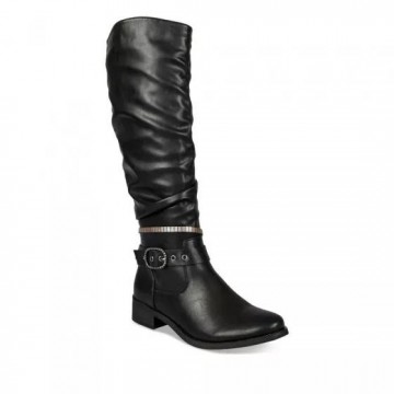 Bottes plissées femme