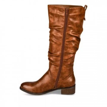 Bottes plissées femme