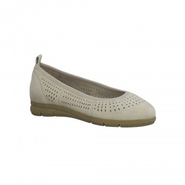 Ballerines dessus cuir - largeur confort