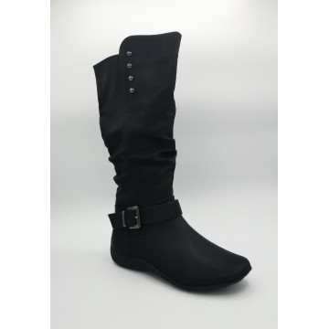 Bottes plissées femme