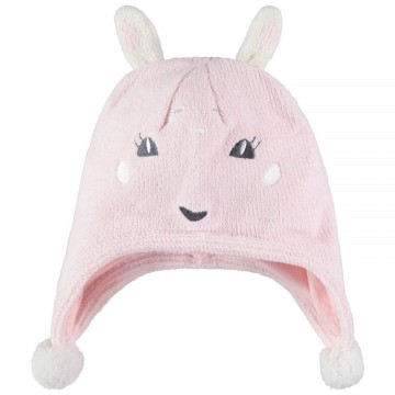 Bonnet à oreilles de lapin bébé fille