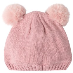 Bonnet en tricot bébé fille