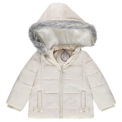 Parka matelassé à capuche doublé sherpa bébé fille