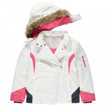 Blouson de ski avec capuche amovible fille