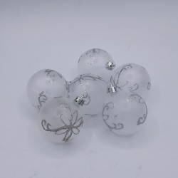 Lot de 6 boules transparentes