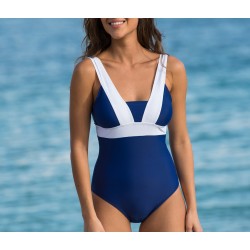 Maillot de bain 1 pièce bicolore