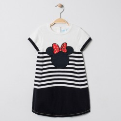 Robe en tricot broderie "Minnie" bébé fille