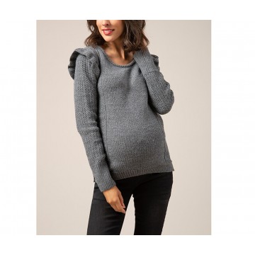 Pull en tricot de grossesse