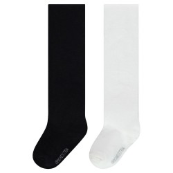 Lot de 2 collants épais unis bébé fille