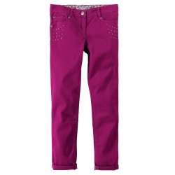 Pantalon slim en twill fille