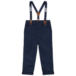 Pantalon droit à bretelles bébé garçon