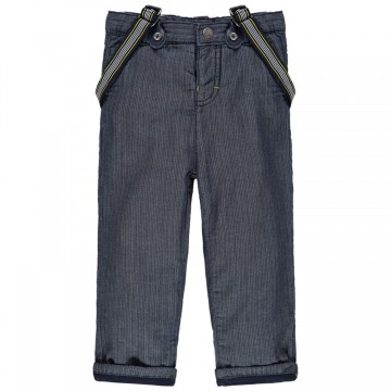 Pantalon avec bretelles élastiquées amovibles bébé garçon