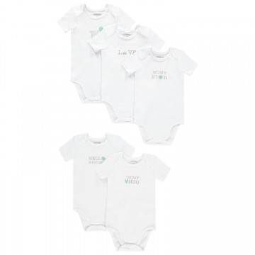 Lot de 5 bodies manches courtes bébé mixte