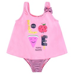 Maillot de bain 1 pièce effet 2 en 1 bébé fille