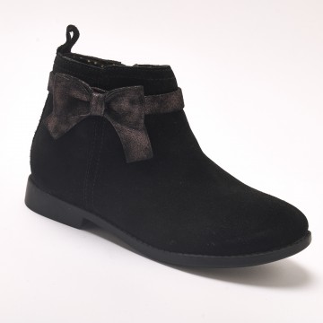 Boots fille en cuir