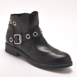 Boots basses en cuir femme